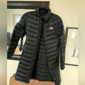 North Face Women’s Down Jacket - Used small tear